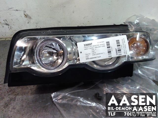Frontlykt venstre xenon til BMW 7-Serie, 1993-2001 (E38) (E38) (63 12 8 352 745)