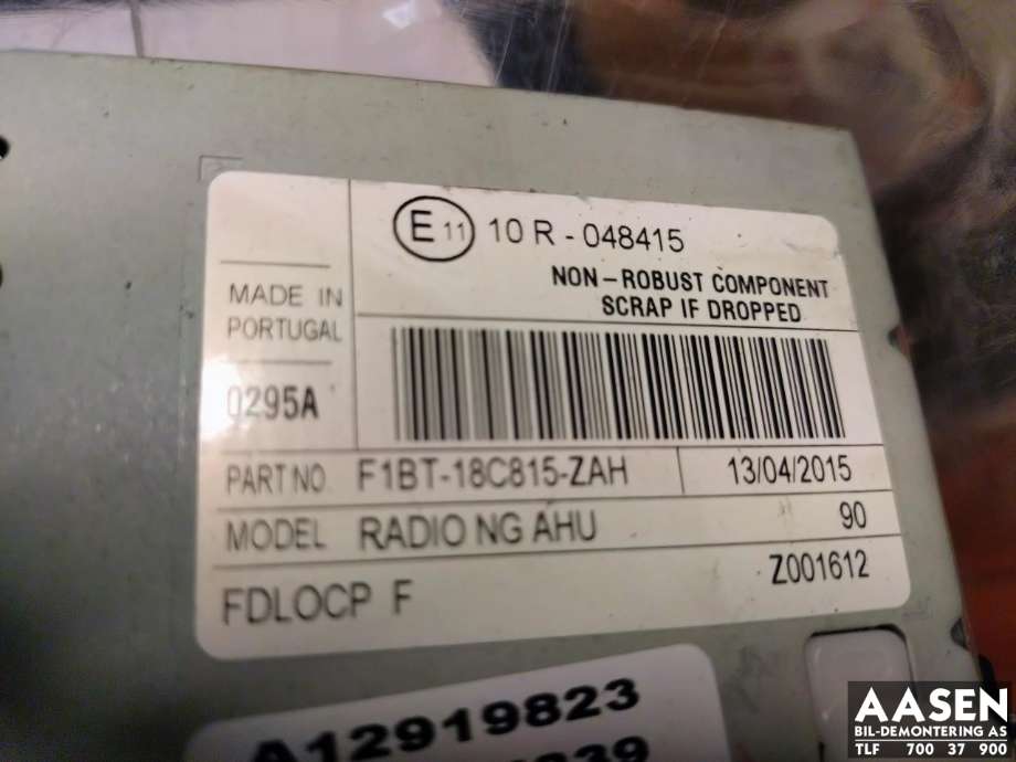 Bilstereo, med DAB til Ford Focus 2014-2018 (Type III, Fase 2) (2369085|)