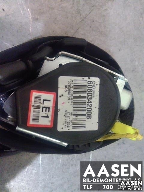 Sikkerhetsbelte foran høyre til SsangYong Rexton 2007-2013 (Y250) (Y250) 