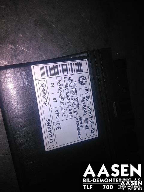 Styreenhet comfort (BCM) til BMW 5-Serie 2003-2010 (E60/E61) (E60/E61) (13 56 9 787 130|)