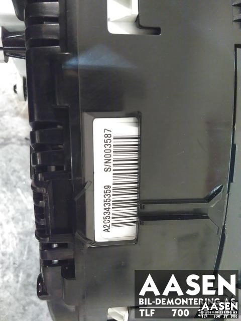 Instrumentpanel til Citroën C4 2011-2017 (Type II)  (96 769 096 80|98 128 335 80|)