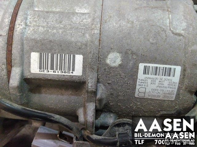 Aircondition kompressor til Nissan Qashqai 2014-2021 (Type II)  (926004EB0A|)