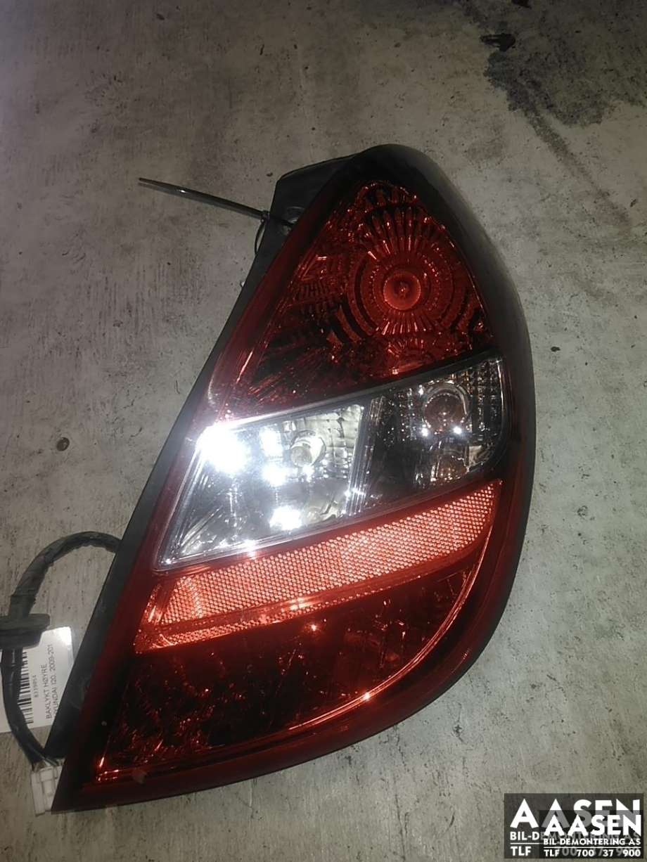 Baklykt høyre til Hyundai i20 2009-2014 (Type I) (92402 1J000|)