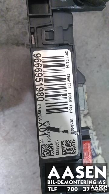 Sikringsboks kupe til Citroën DS3 2010-2019  (9666951980|)