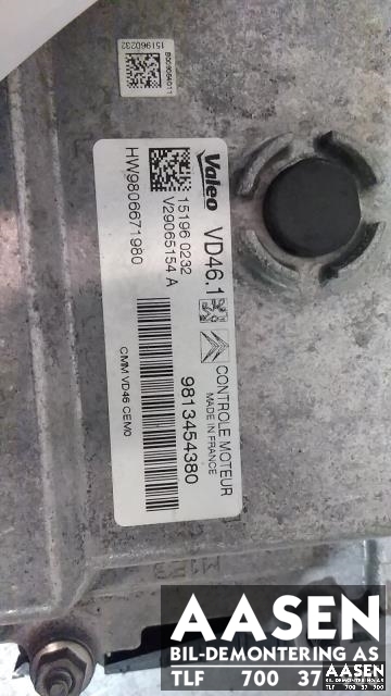 Styreenhet motor til Peugeot 308 2013-2021 (Type II) (VALEO|9813454380|)