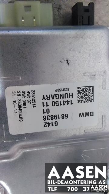 Styreenhet batteri hybrid (BMS - Battery Management System) til BMW 3-Serie 2012-2018 (F30/F31/F34) (F30/F31/F34) (61 42 6 819 838|61428707828|)