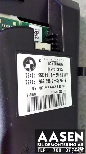 Bilstereo navigasjon skjerm til BMW 5-Serie 2003-2010 (E60/E61) (E60/E61) (SIEMENS|65 82 9 193 758|)