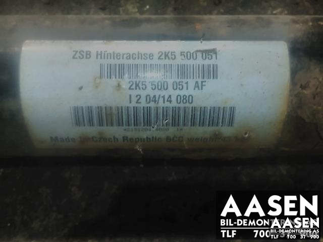 Bakstilling til VW Caddy 2010-2015 (Type III, Fase 2)  (2K3 501 101 B|2K5 501 101 F|)
