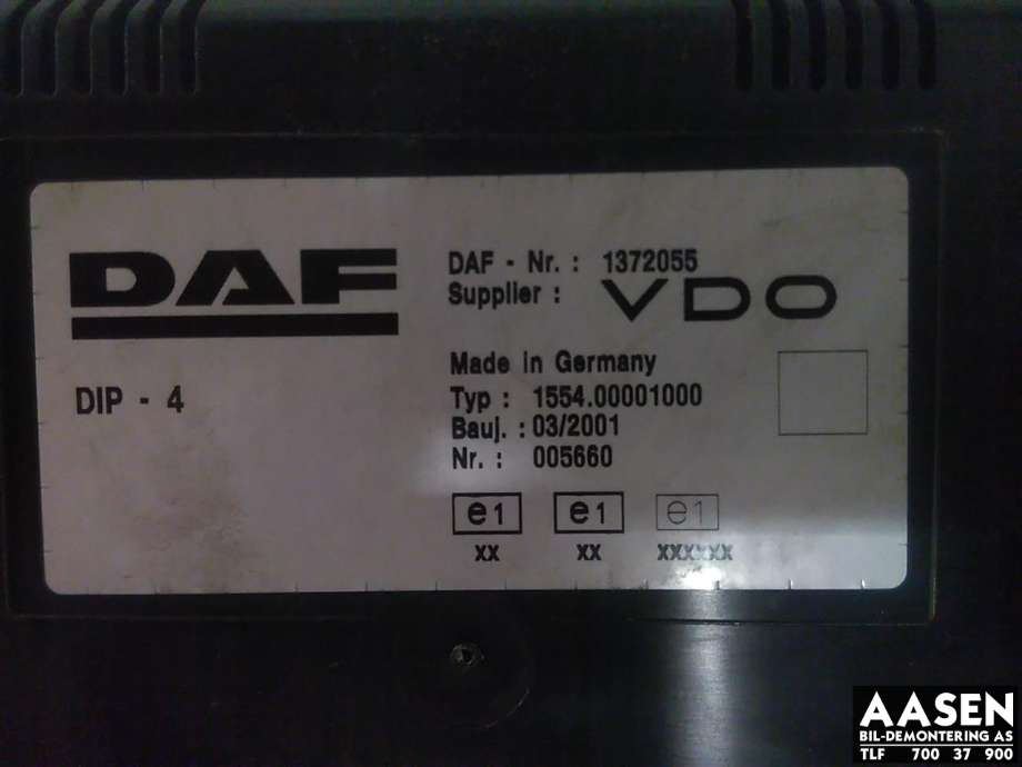 Instrumentpanel til Lastebil DAF LF 2001-->>  