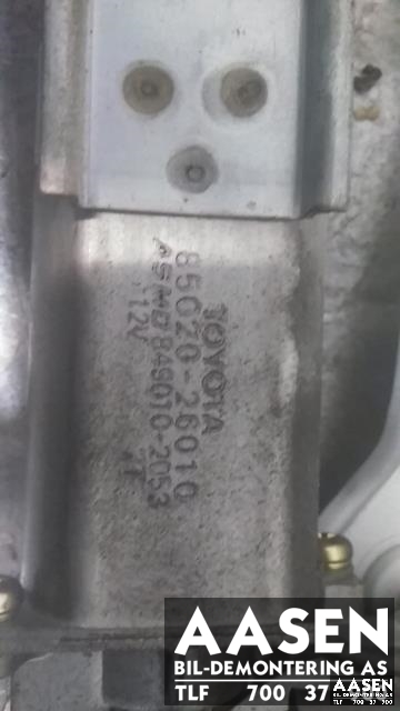 Viskermotor bakrute til Toyota Hiace 1996-2001 (Fase 1) (ASMO|85080-26020|)