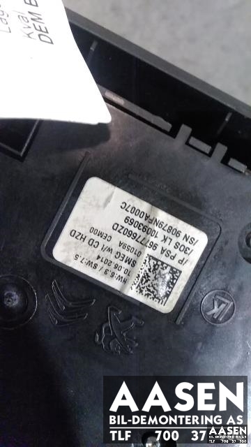 Varmeapparat betjening til Peugeot 308 2013-2021 (Type II)  (96777660ZD|)