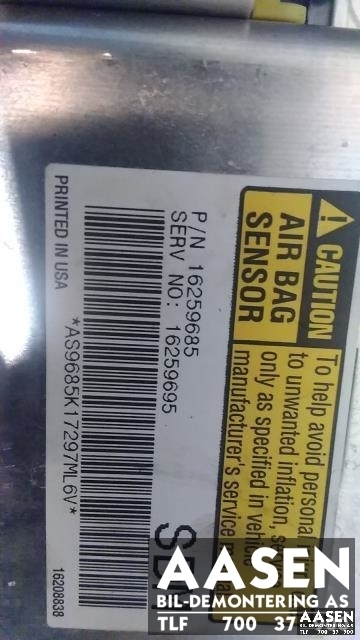 Airbag elektronikk til Chevrolet Truck C/K 1500 1990-2002 (16259685|)