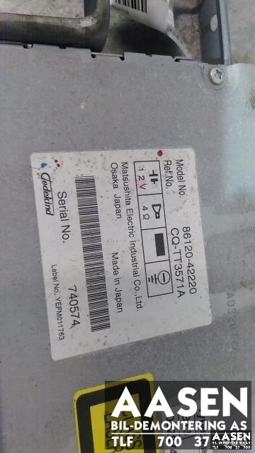 Bilstereo til Toyota RAV4 2006-2009 (Type III, Fase 1)  (86120-42220|)