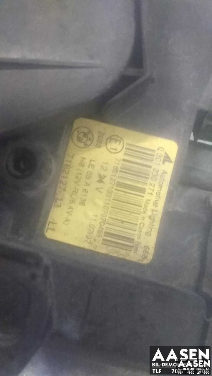 Frontlykt venstre xenon til BMW 3-Serie 2005-2011 (E90/E91/E92/E93) (E90/E91/E92/E93) (63 11 7 182 507|)