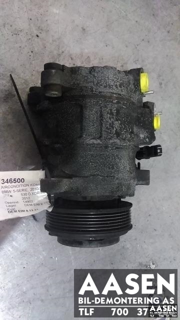 Aircondition kompressor til BMW 5-Serie, 2010-2017 (F10/F11) (F10/F11) (DENSO|64 52 9 399 059)