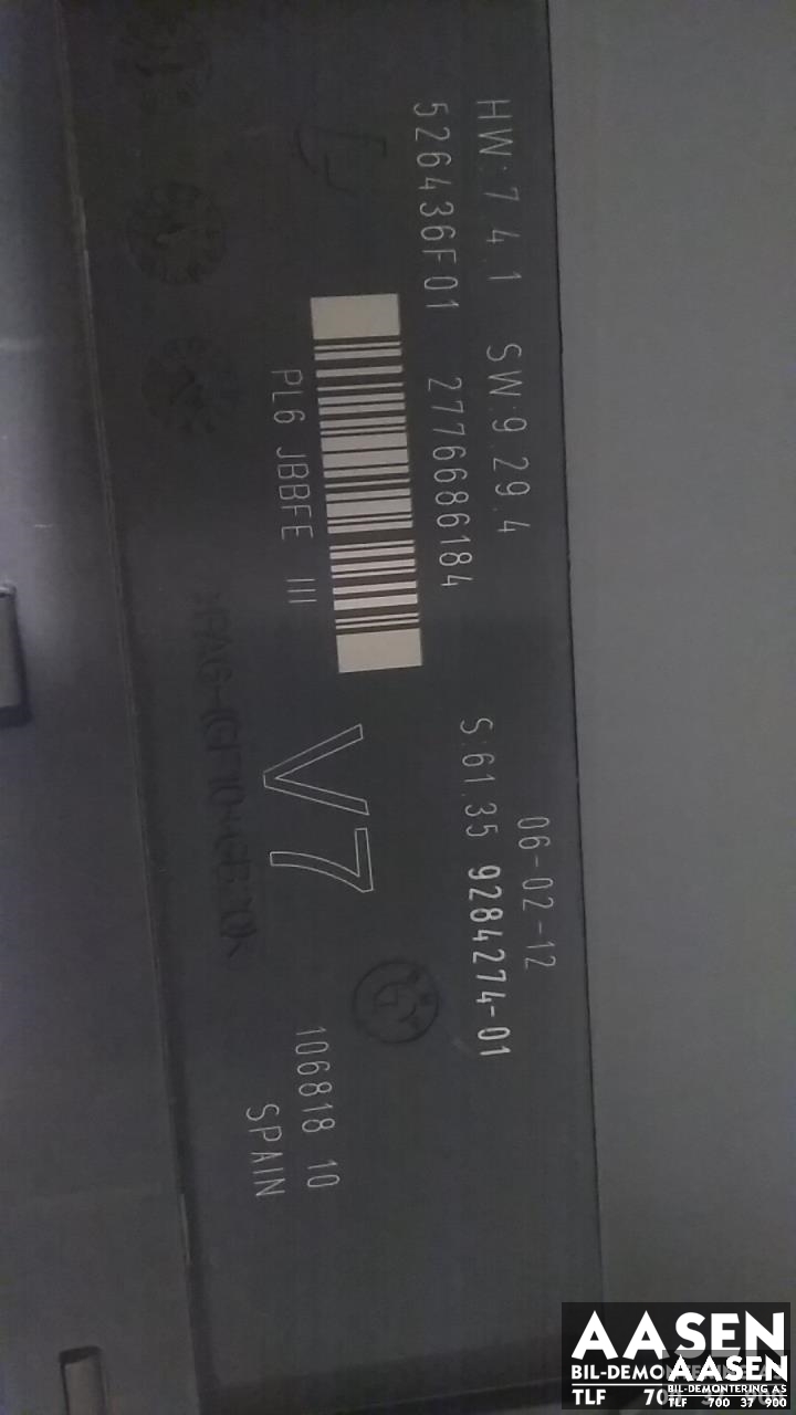 Styreenhet diverse til BMW 5-Serie 2010-2017 (F10/F11) (F10/F11) (61 35 9 284 274|)