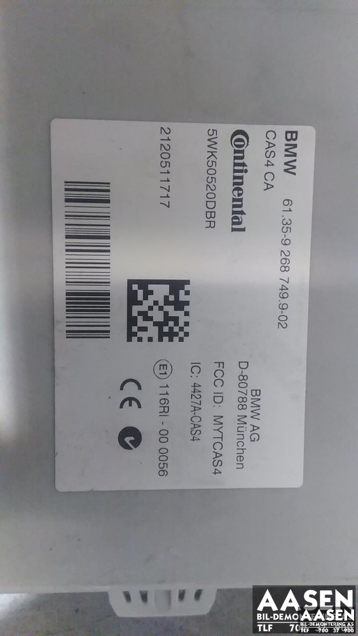 Styreenhet diverse til BMW 5-Serie 2010-2017 (F10/F11) (F10/F11) (CONTINENTAL|61 35 9 268 749|)