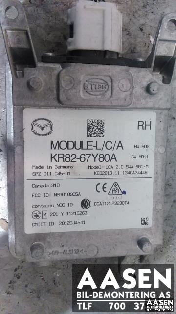 Sensor radar til Mazda CX-5 2012-2017 (Type I)  (KR82-67Y80A|)