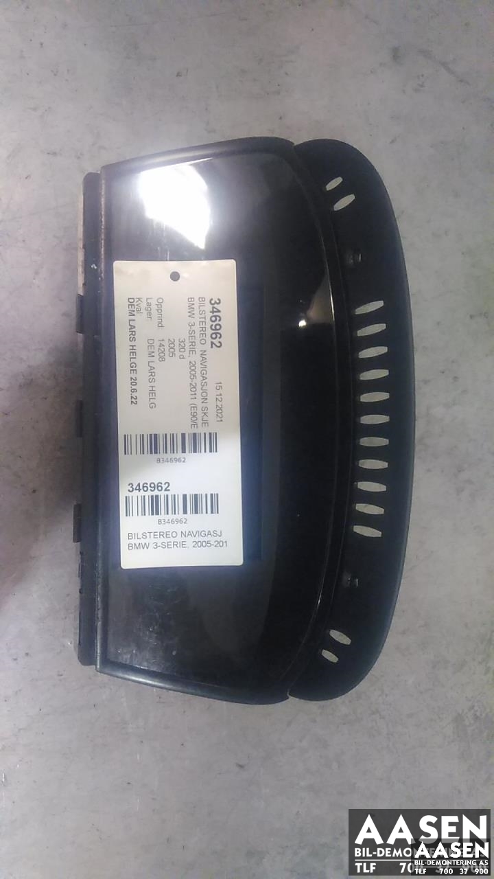 Bilstereo navigasjon skjerm til BMW 3-Serie, 2005-2011 (E90/E91/E92/E93) (E90/E91/E92/E93) (ALPINE|65.82-6973671)