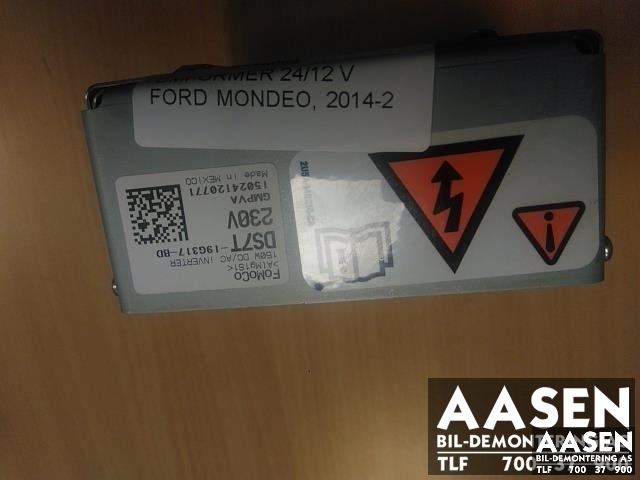 Omformer 24/12 V til Ford Mondeo 2014-2019 (Type V, Fase 1)  (DS7T-19G317-BD|)