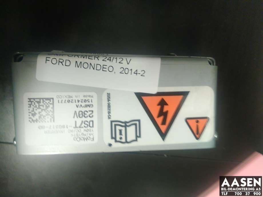Omformer 24/12 V til Ford Mondeo 2014-2019 (Type V, Fase 1)  (DS7T-19G317-BD|)