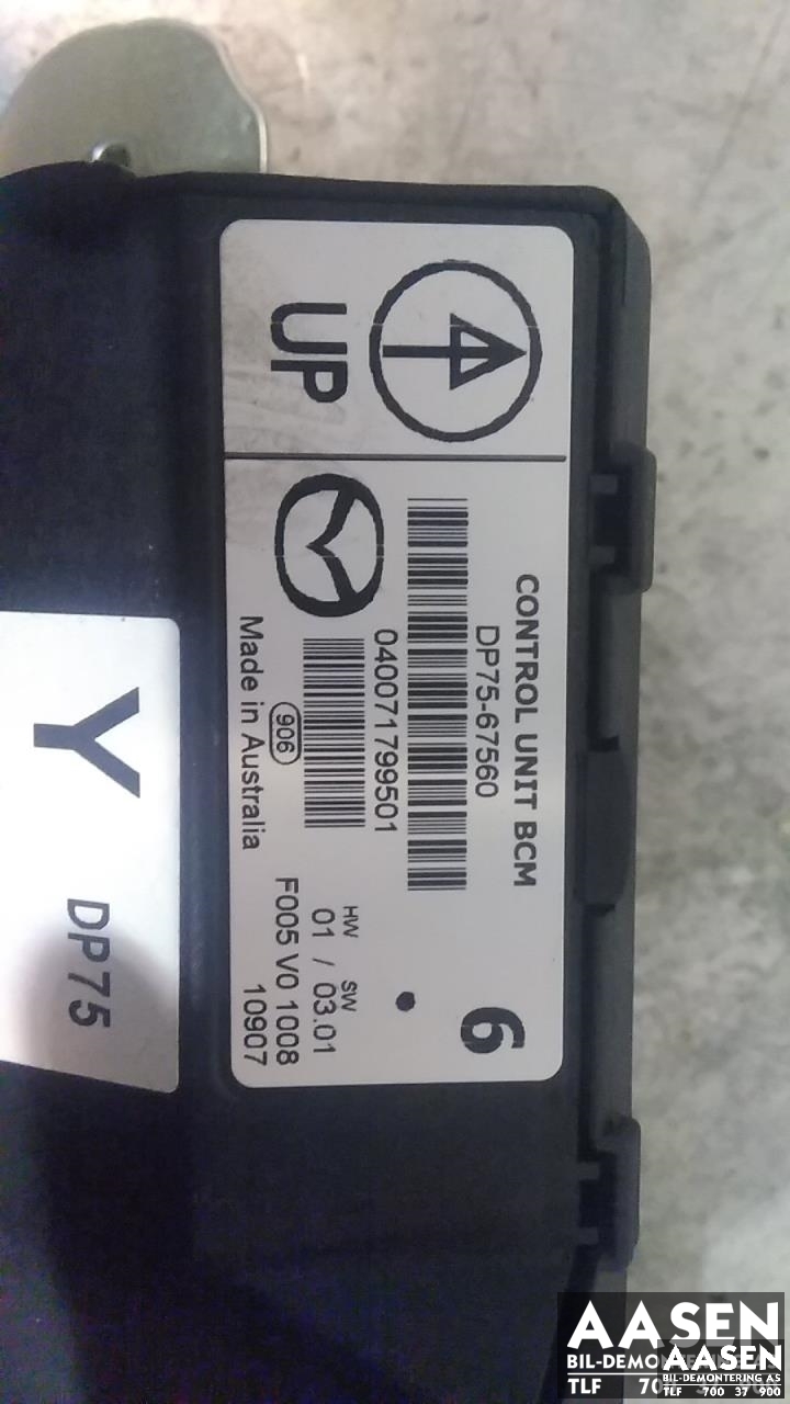 Styreenhet comfort (BCM) til Mazda 2 2011-2014 (Type II, Fase 2) (BOSCH|DP75-67560|)