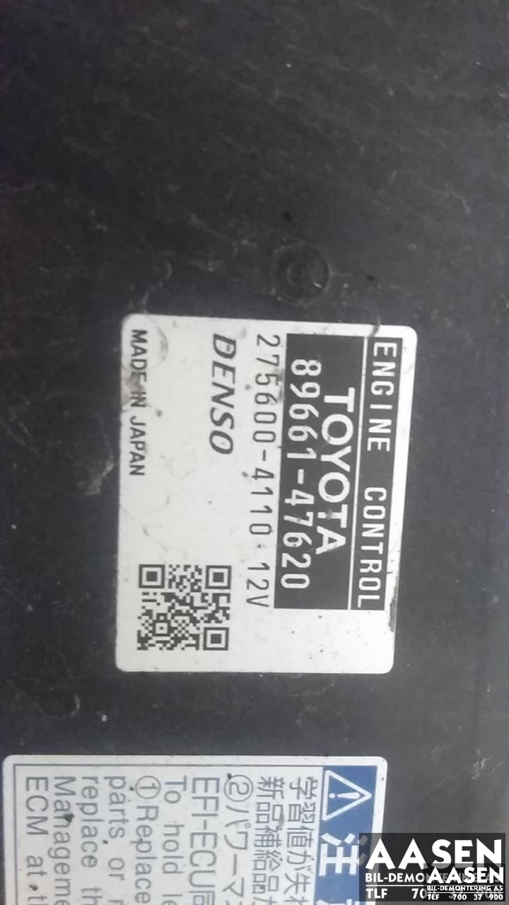 Styreenhet motor til Toyota Prius +7 2012-2020 (Type III) (stasjonsvogn) (stasjonsvogn) (DENSO|89661-47620|)