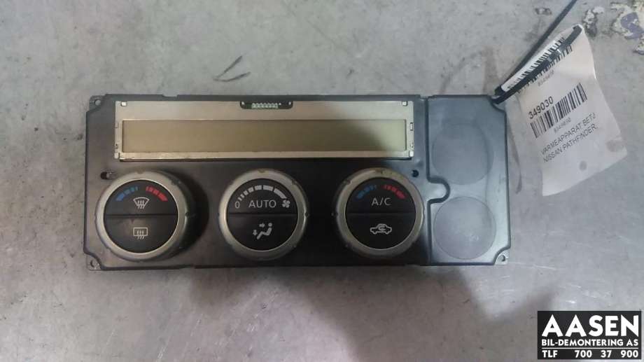Varmeapparat betjening til Nissan Pathfinder, 2005-2010 (Fase 1) (R51) (R51) (27500EB51A)