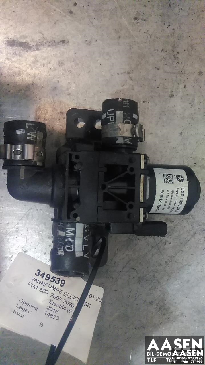 Vannpumpe elektrisk til Fiat 500, 2008-2020  (52014553AC)