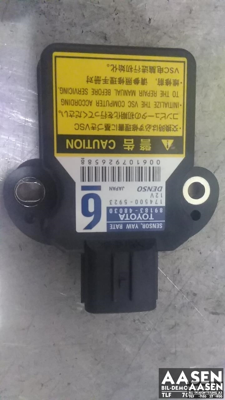 Sensor akselerasjonssensor/ESP DUO til Toyota Prius +7, 2012-2020 (Type III) (stasjonsvogn) (stasjonsvogn) (DENSO|89183-48030)