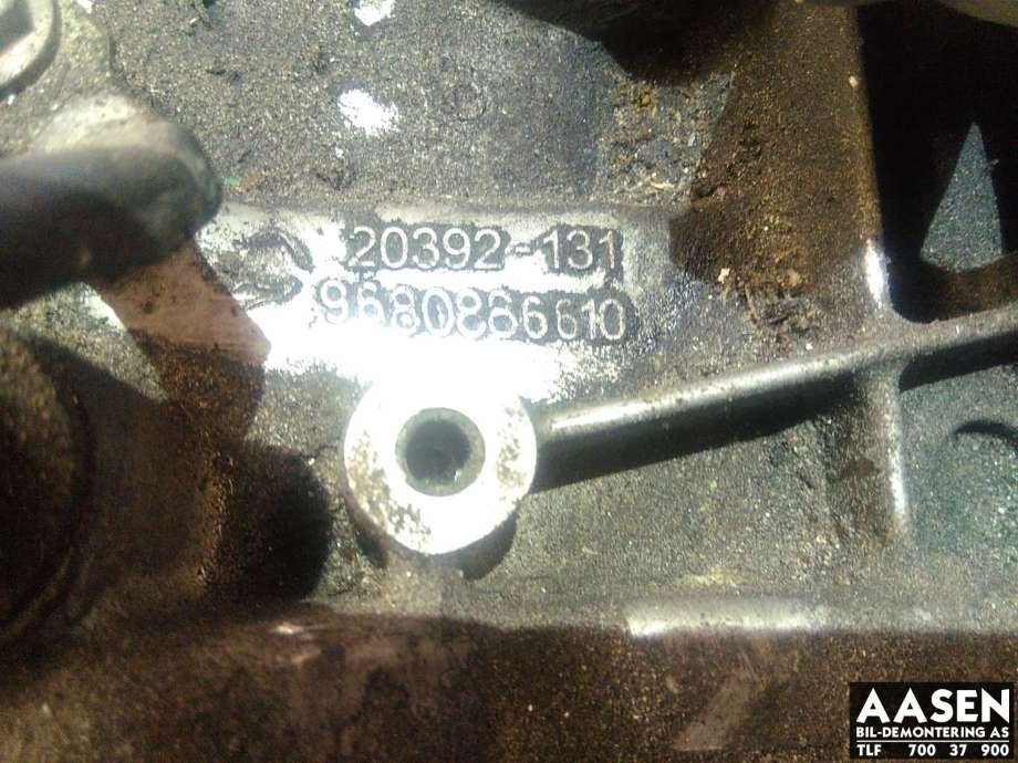 Girkasse manuell til Peugeot 308 2013-2021 (Type II) (16 099 834 80|16 107 962 80|)