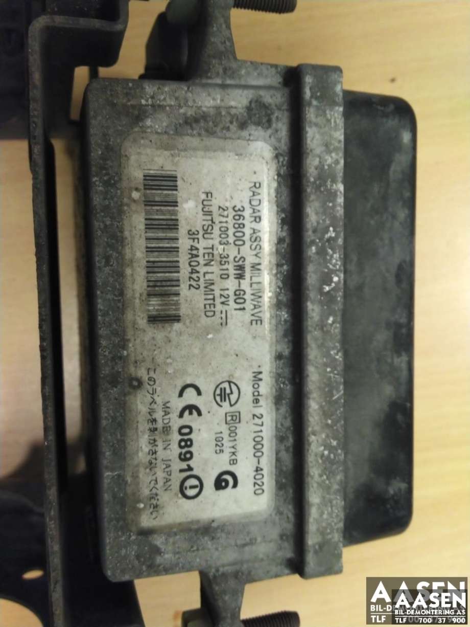 Sensor radar til Honda CR-V 2007-2012 (Type III)  (271000-4020|271003-3510|36800-SWW-G01)