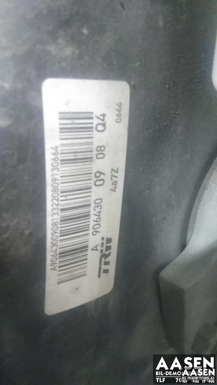 Bremsekraft-forsterker til VW Crafter 2011-2016 (Type I, Fase 2)  (TRW|2E0 612 107 B|)