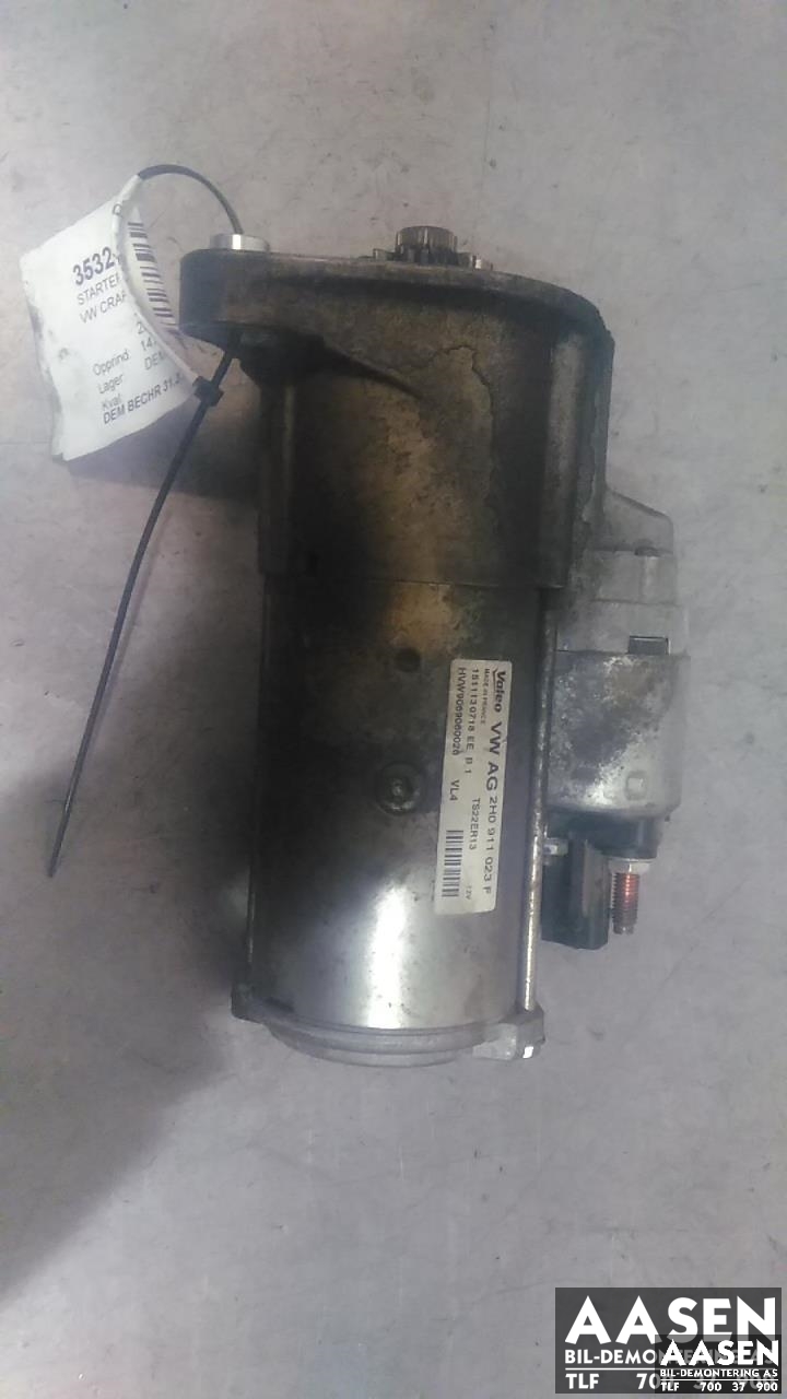 Starter diesel til VW Crafter, 2011-2016 (Type I, Fase 2)  (VALEO|2H0 911 023 F)