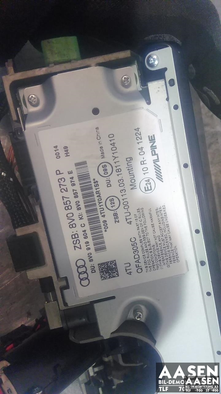 Instrument kjørecomputer til Audi A3 2016-2020 (Type III, Fase 2)  (ALPINE|8V0857273P|)