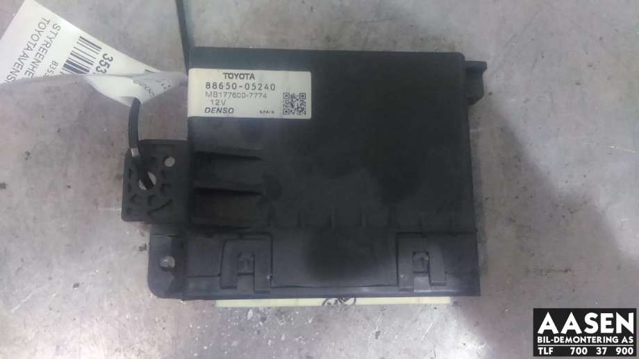Styreenhet diverse til Toyota Avensis 2009-2015 (Type III, Fase 1) (DENSO|88650-05240|)