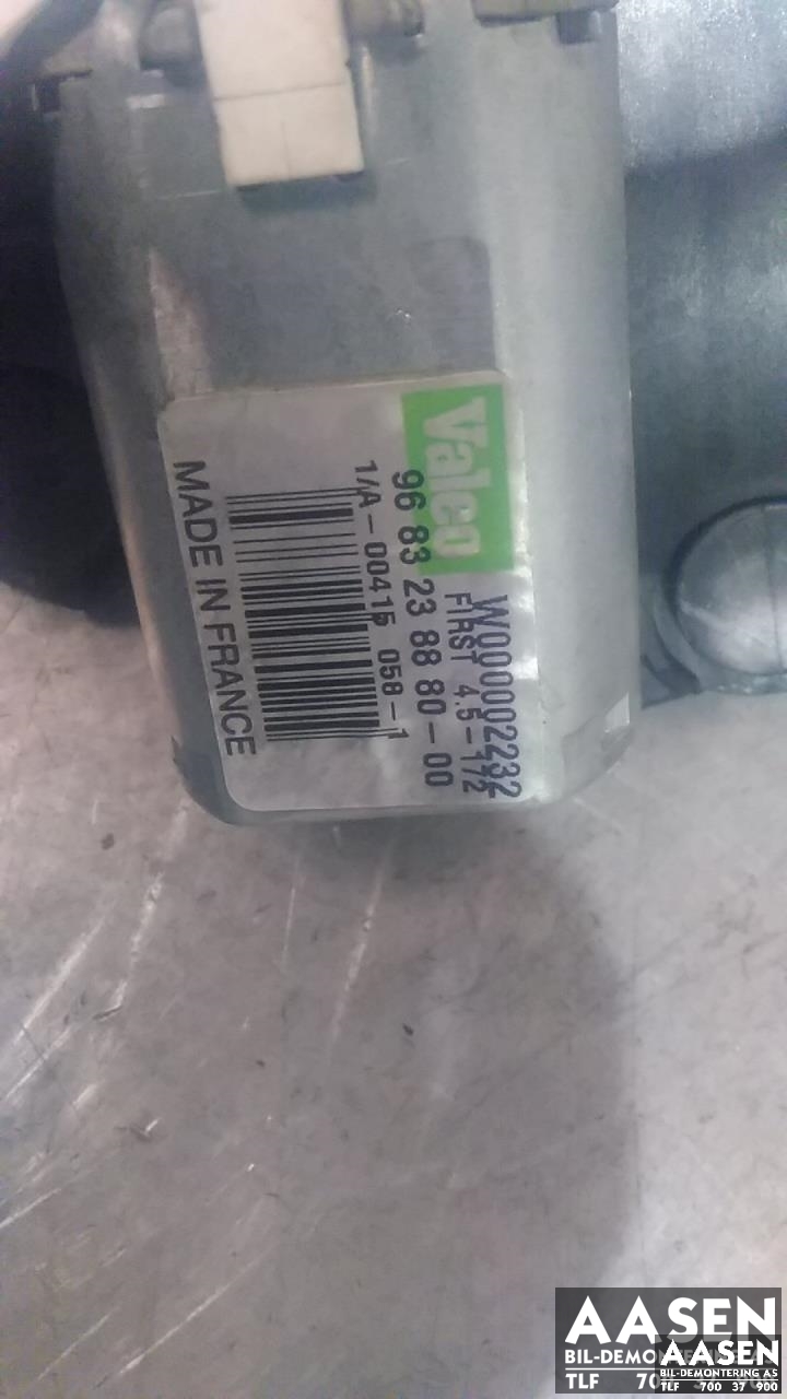 Viskermotor bakrute til Citroën C3, Picasso 2009-2017  (VALEO|9683238880-00|6405 NW|)