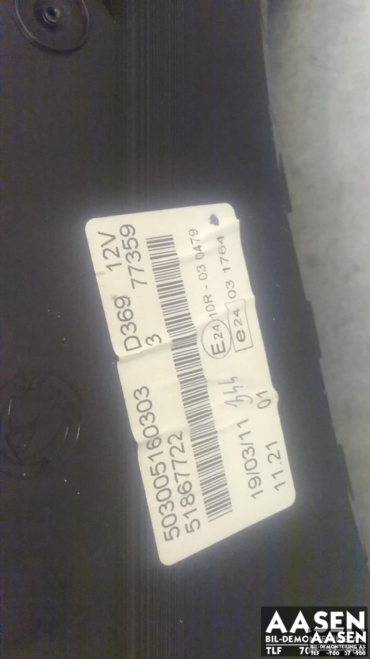 Instrumentpanel til Fiat Doblo 2010-->> (Type II)  (51867722|)