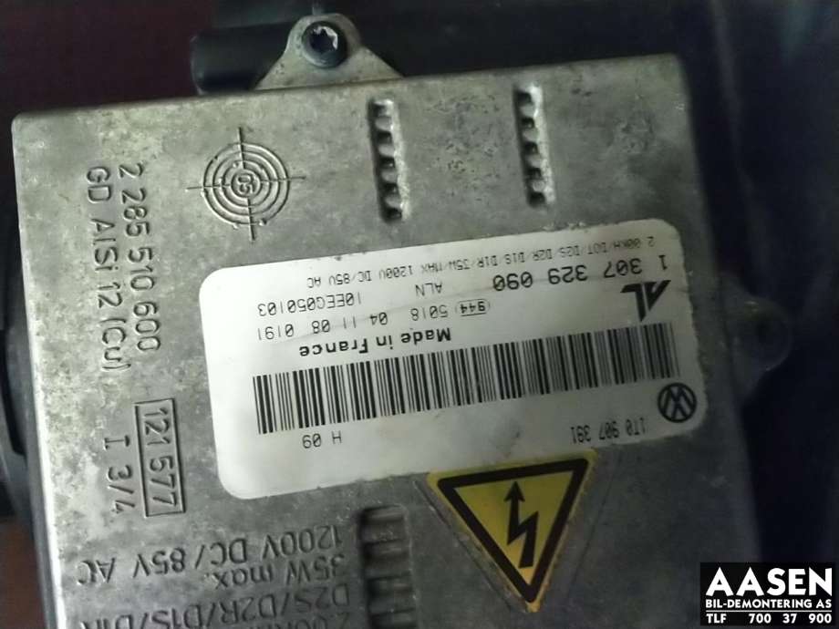 Frontlykt høyre xenon til VW Golf V, STV 2007-2010 (JETTA) (JETTA) (AL|1T0907391 0103|)