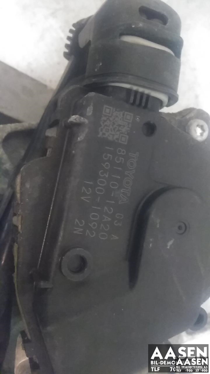 Viskermotor frontrute komplett m/overføring til Toyota Corolla 2007-2013  (85110-12A20|)