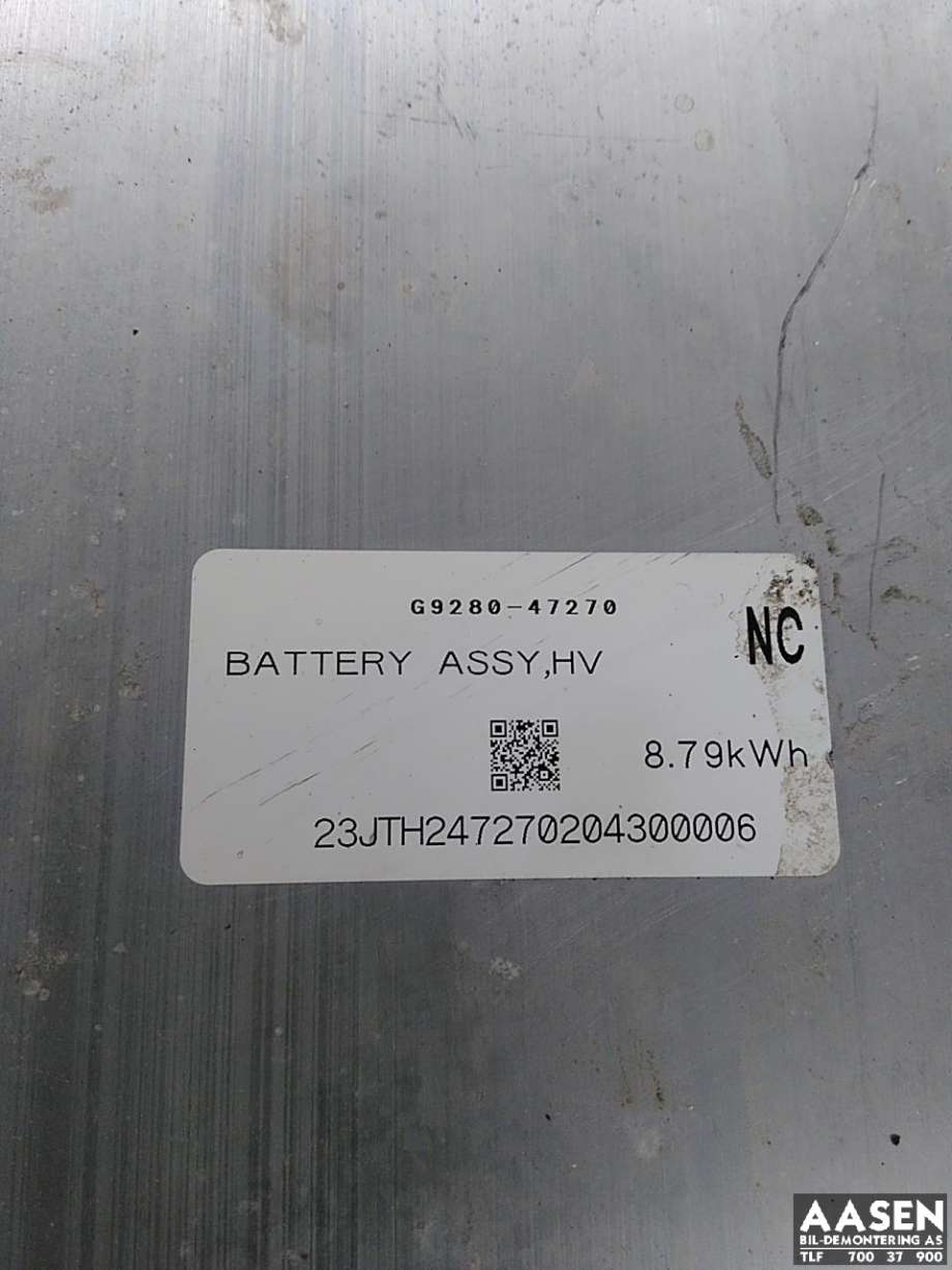 Batteripakke hybrid til Toyota Prius 2016-2023 (Type IV) (combi) (combi) (G9510-47180|)
