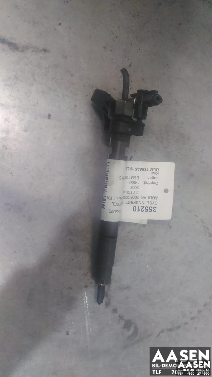 Dyse innsprøyting diesel til Audi A6 2005-2008 (Type III, Fase 1) (C6) (C6) (059 130 277 AJ|)