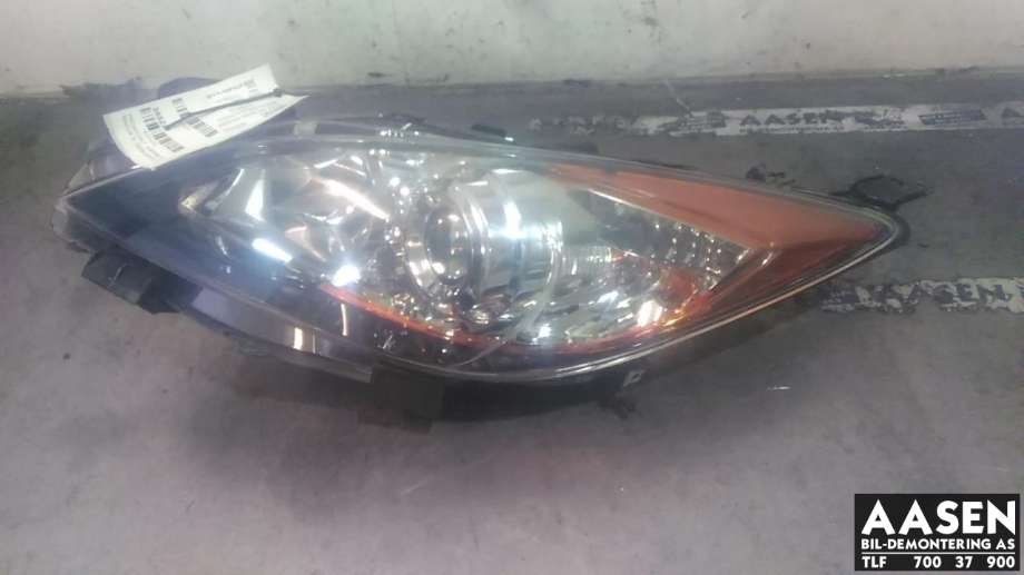 Frontlykt høyre halogen til Mazda 3, 2009-2013 (Type II)  (BBY2-51-0A7)