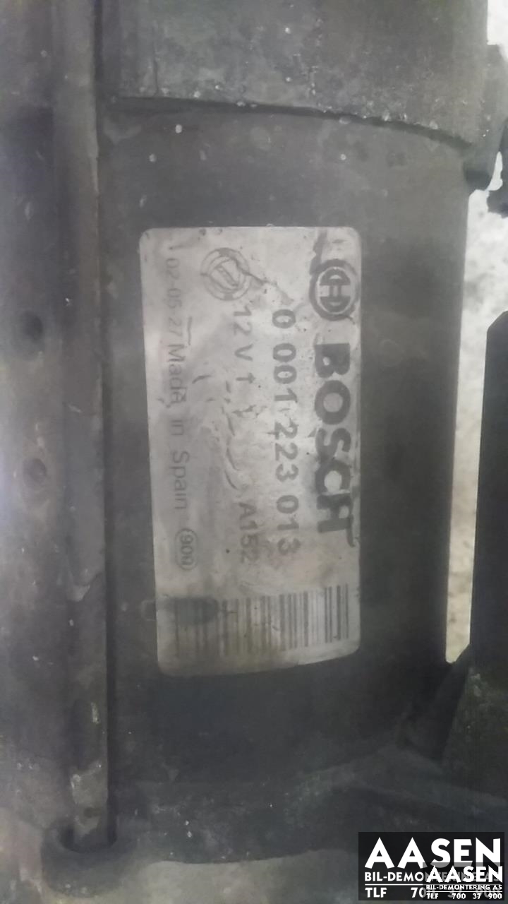 Starter diesel til Annet Bobil Hymer 0-->> (BOSCH|0001223013|)
