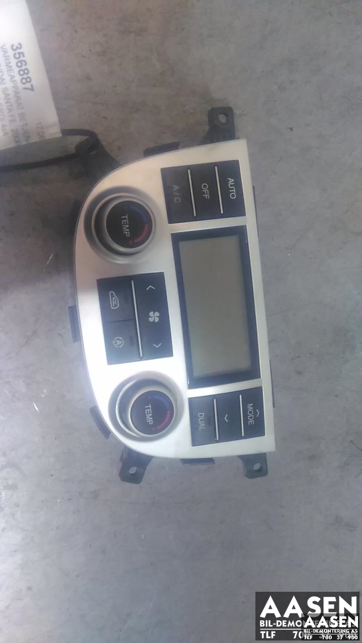 Varmeapparat betjening til Hyundai Santa Fe, 2006-2009 (Type II, Fase 1)  (97250 2B431CA)