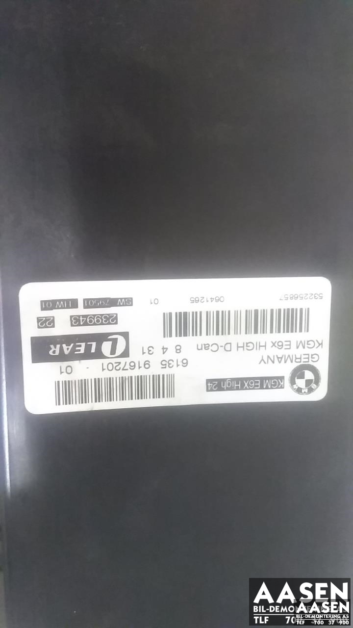 Styreenhet diverse til BMW 5-Serie 2003-2010 (E60/E61) (E60/E61) (61 35 9 167 201|)