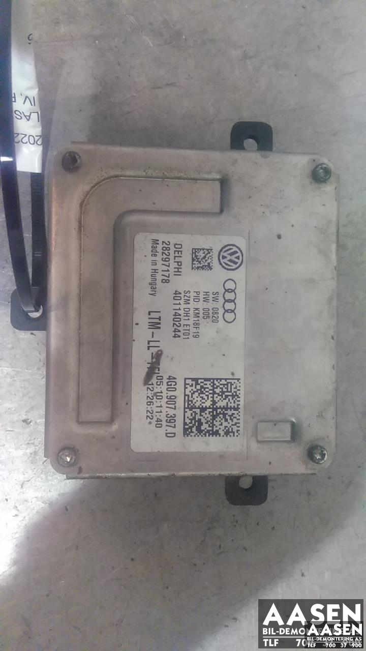 Styreenhet xenon/ballast til Audi A6, 2011-2014 (Type IV, Fase 1) (C7) (C7) (DELPHI|4G0907397D)