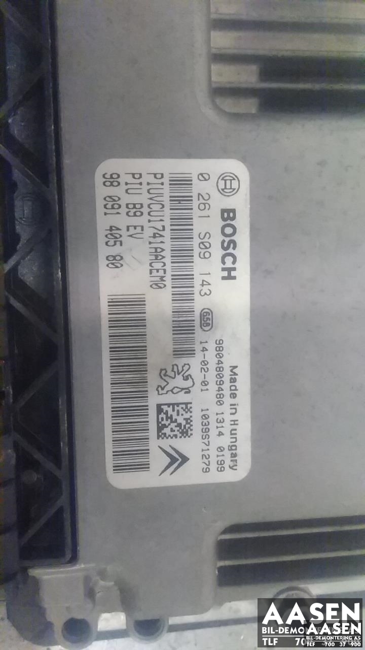 Styreenhet motor til Peugeot Partner 2008-2015 (Type II, Fase 1)  (BOSCH|9809140580|)
