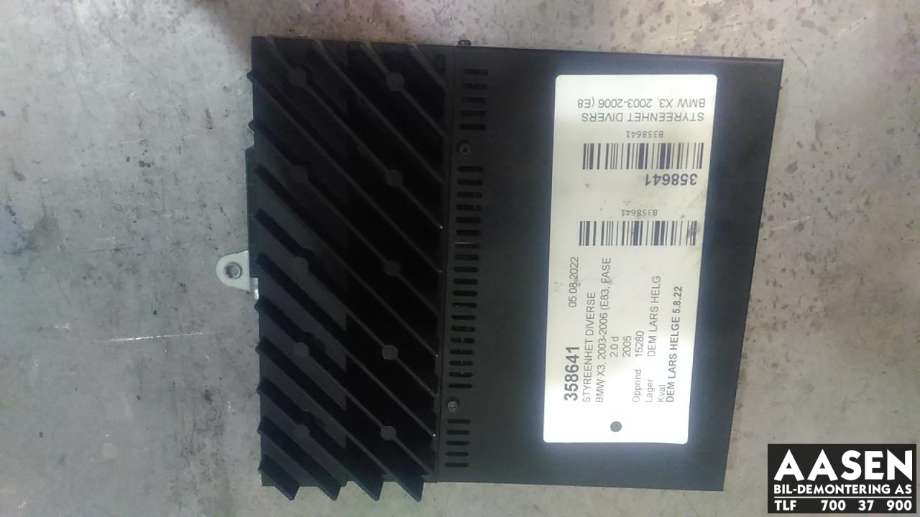 Styreenhet diverse til BMW X3, 2003-2006 (Fase 1) (E83) (E83) (LEAR|65.12 6990098)