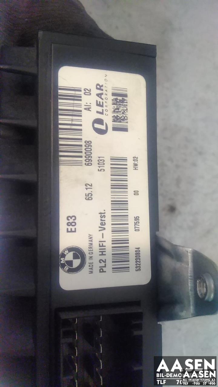 Styreenhet diverse til BMW X3 2003-2006 (Fase 1) (E83) (E83) (LEAR|65.12 6990098|)